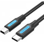 Vention Usb 2.0 C Male To Mini-B Male 2A Cable 0.5M Black - (COWBD)