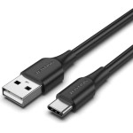 Vention Usb 3.2 Gen2 A Male To C Male 3A Cable 0.25M Black Round Pvc Type - (CWCBC)