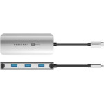 Vention USB-C To HDMI/Usb 3.0 x3/Pd Docking Station 0.15M Gray Aluminum Alloy Type - (TQDHB)