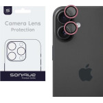 Sonique Camera Protection Glitter Lens Pro Apple iPhone 16 / iPhone 16 Plus Pink