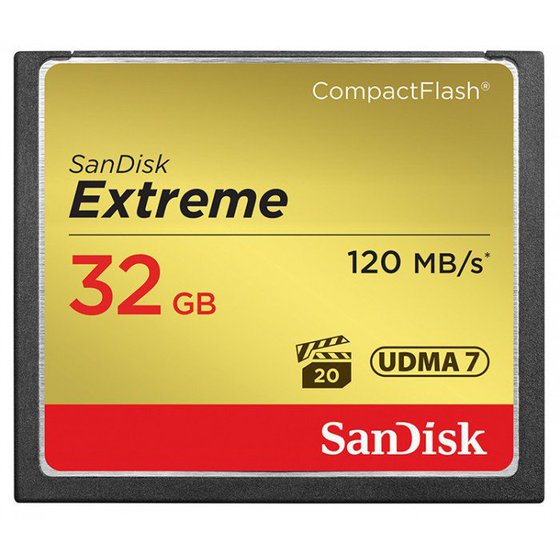 SANDISK COMPACT FLASH EXTREME 32GB 120/85MBS