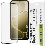 Techsuit - 111D Full Cover / Full Glue Glass - Oppo A6 4G - Black
