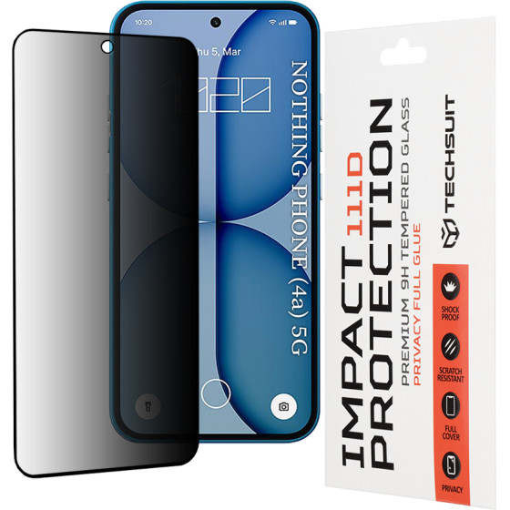 Techsuit - 111D Privacy Full Glue - Nothing Phone (4a) - Black