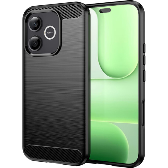 Techsuit - Carbon Silicone - Honor 600 Lite - Black