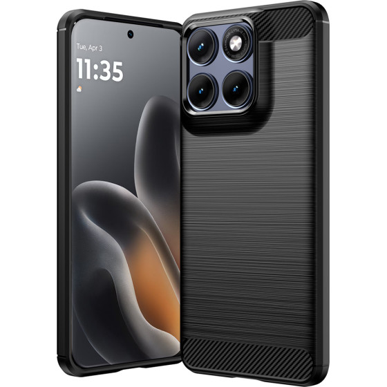 Techsuit - Carbon Silicone - Motorola Edge 70 Fusion - Black