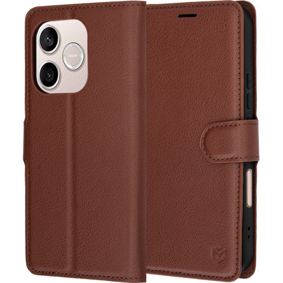 Techsuit - Leather Folio - Honor 600 Lite - Brown