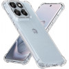 Techsuit - Shockproof Clear Silicone - Motorola Edge 70 Fusion - Clear
