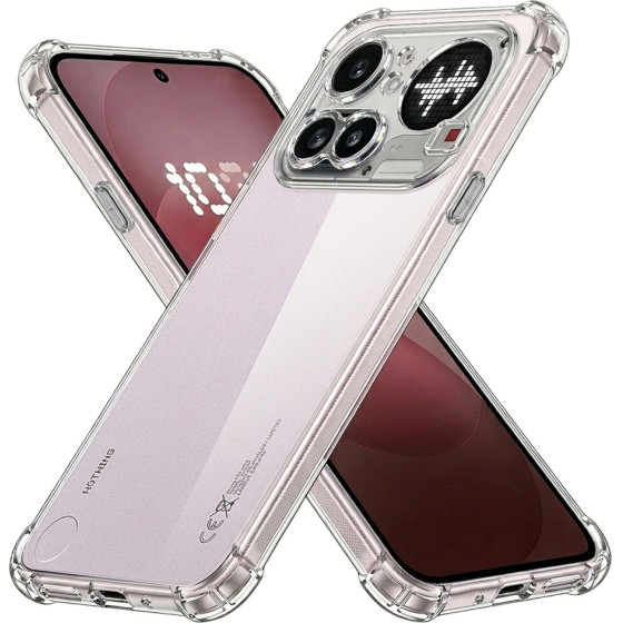 Techsuit - Shockproof Clear Silicone - Nothing Phone (4a) Pro - Clear