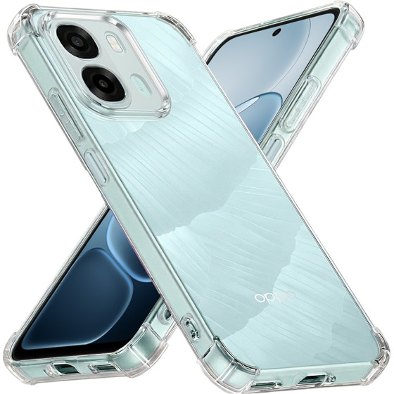 Techsuit - Shockproof Clear Silicone - Oppo A6x 4G / A6x 5G - Clear