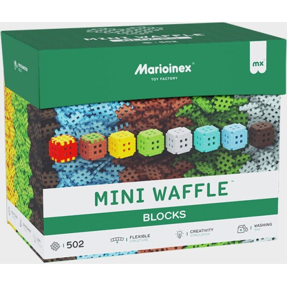 Marioinex Mini Waffle Building blocks, 502 Pieces - (908228)