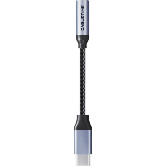 Cabletime ���������� USB-C �� 3.5mm ���� - (CT-CMAUF-AG)