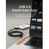 Cabletime ������� USB-C CT-CM60, 60W, 480Mbps, 1m, �����