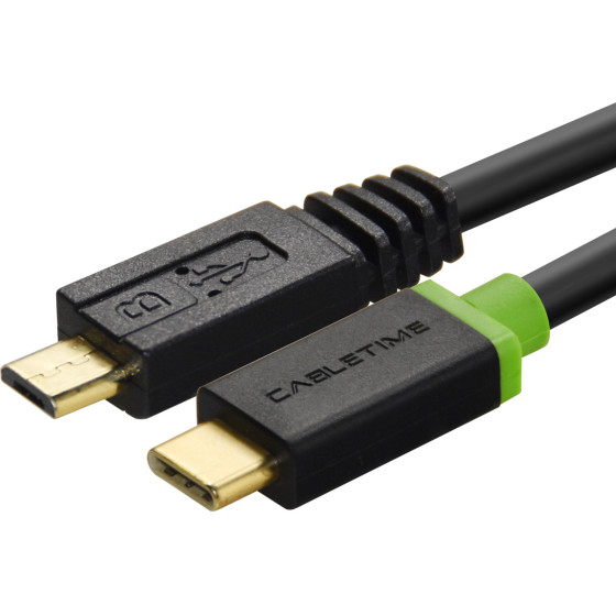 Cabletime ������� USB-C �� Micro Usb CT-U32-CMMCBG, 2A, 480Mbps, 1m, �����