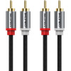 Cabletime ������� ���� 2x Rca �� 2x Rca CT-RCA, 2m, ����� - (CT-RCA-AG2)