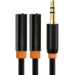 Cabletime ������� ���� 3.5mm �� 2x 3.5mm CT-AV309-P12G, 20cm, ����� - (AV309-P12G-B0.2)