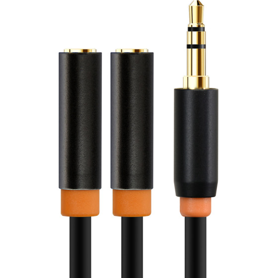 Cabletime ������� ���� 3.5mm �� 2x 3.5mm CT-AV309-P12G, 20cm, ����� - (AV309-P12G-B0.2)