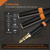 Cabletime ������� ���� 3.5mm �� 2x 3.5mm CT-AV309-P12G, 20cm, ����� - (AV309-P12G-B0.2)