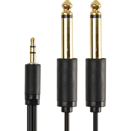 Cabletime ������� ���� 3.5mm �� 2x 6.35mm AV310-17G, 1.8m, ����� - (AV310-17G-B1.8)