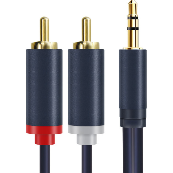 Cabletime ������� ���� 3.5mm �� 2x Rca CT-AV303-H12G, 10m, ����