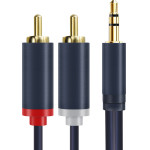 Cabletime ������� ���� 3.5mm �� 2x Rca CT-AV303-H12G, 15m, ����