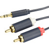 Cabletime ������� ���� 3.5mm �� 2x Rca CT-AV303-H12G, 15m, ����