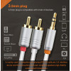 Cabletime ������� ���� 3.5mm �� 2x Rca CT-AV314-P12G, 3m, ����� - (CT-AV314-P12G-W3)