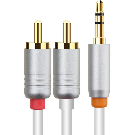 Cabletime ������� ���� 3.5mm �� 2x Rca CT-AV314-P12G, 3m, ����� - (CT-AV314-P12G-W3)