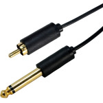 Cabletime ������� ���� 6.35mm �� Rca AV323-11RCAG, 1.8m, �����