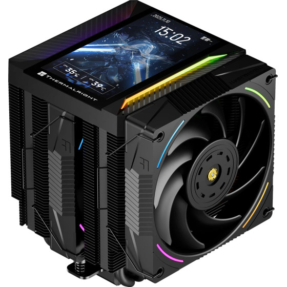 Thermalright Cpu Cooler Peerless Assassin 120 Vision Max Argb - Dual-Tower - 5 Inch Display, LGA1851/AM5 - (PEERLESS-ASSASSIN-120-VSN-MAX)