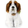 Rappa - Plush Realistic St. Bernard Dog Mascot Sitting 30 Cm Eco-Friendly - (260054)