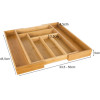 Ruhhy Bamboo Drawer insert/Organizer For - (18954-0)