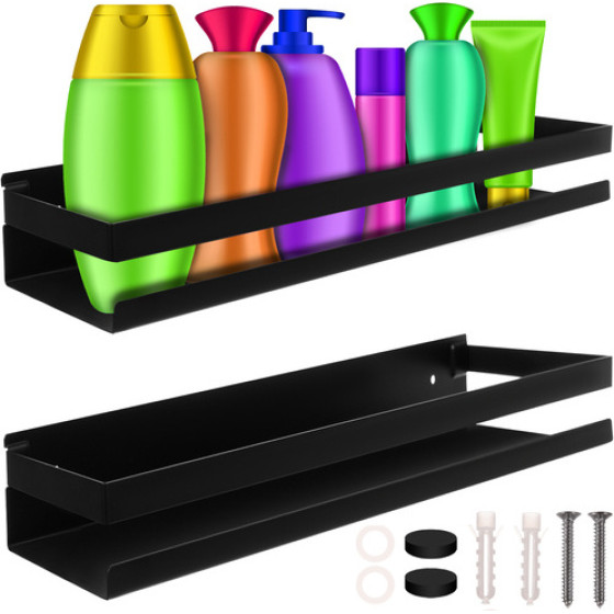 Ruhhy Black Bathroom Shelf - (18952-0)