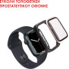 Volte-Tel Tempered Glass Apple Watch 7/8/9 41mm 3D Curved Aluminium 1.69'' 0.30mm Full Cover & Installation Tool SILVER - (5205308416941)