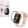 Volte-Tel Tempered Glass Apple Watch 4/5/6/Se 40mm 3D Curved Aluminium 1.57'' 0.30mm Full Cover & Installation Tool GOLD - (5205308416859)