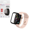 Volte-Tel Tempered Glass Apple Watch 4/5/6/Se 44mm 3D Curved Aluminium 1.78'' 0.30mm Full Cover & Installation Tool BLACK - (5205308416880)