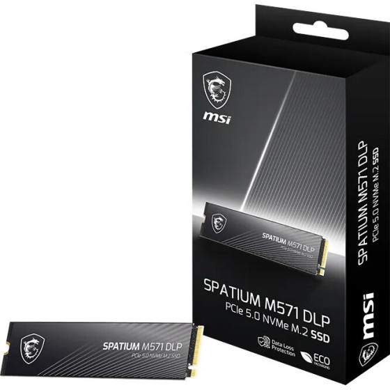 MSI SPATIUM M571 DLP PCIe 5.0 NVMe M.2 4T internal solid state drive 4 TB PCI Express 5.0 3D NAND - (S78-440R220-P83)