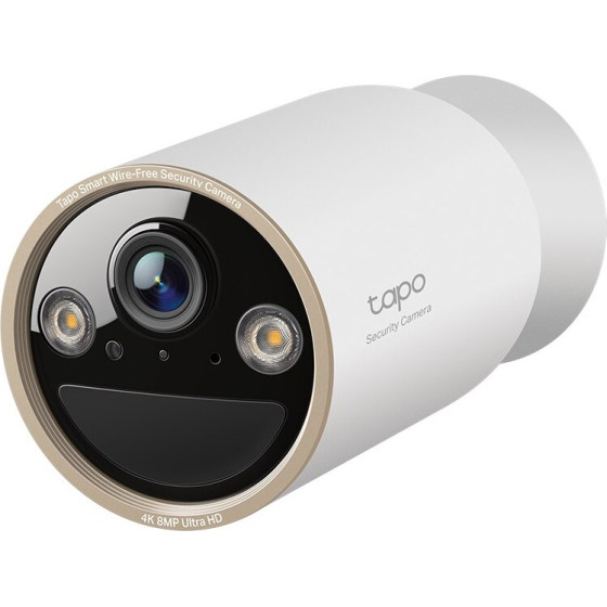 TP-Link Tapo Wire-Free Indoor/Outdoor Security Camera SPEC:4K Uhd (3840x2160), H.265/H.264 Supported, 16x Uhd Digital Zoom, 2.4/5 Ghz Dual Band Wi-Fi, 10000mAh Rechargeable Lithium-Ion Battery - (Tapo C460)