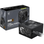 MSI Psu 750W Mag A750BN PCIE5 II, 80+ Bronze CERTIFIED, Hydrualic Bearing 120MM Quiet & Cool FAN, 5YW. - (306-7ZPSX11-CE0)