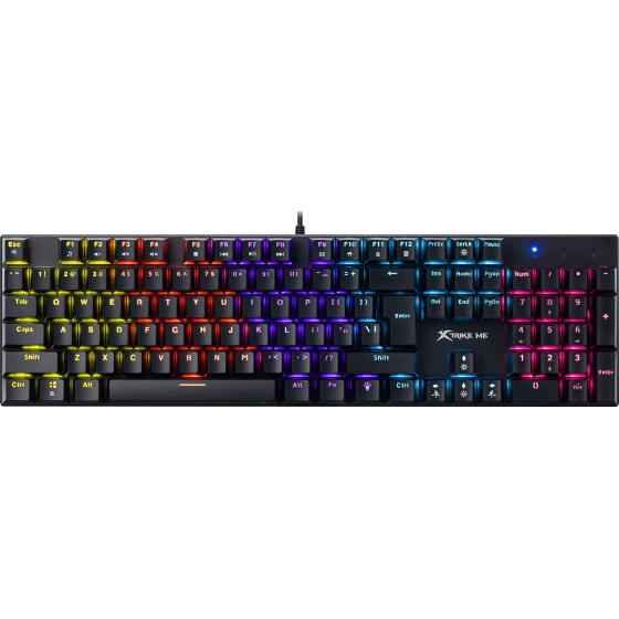 Xtrike Me Gaming Mechanical Keyboard 104 Keys - GK-803 En (English US) - (XTRM-GK-803-EN-BK)