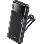 Awei Powerbank 10000mAh 22,5W Pd 2xUSB-C + Cable Black - (PA-91)