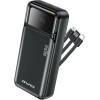 Awei Powerbank 20000mAh 22,5W Pd 2xUSB-C + Cable Black - (PA-93)