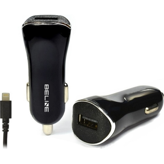 Beline Lad. sam. 1xUsb + Lightning 1Aczarna/Black Iphone 5/6/7/8/X - (CC19 lightining)