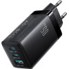 Joyroom JR-TG10 65W Gan 2x USB-C + USB-A Wall Charger With 100W USB-C - USB-C 1.2m Cable - Black - (JR-TG10 black)