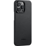 Pitaka Magez 4 600D case, black/Grey Twill - Iphone 15 Pro Max - (KI1501PMA)