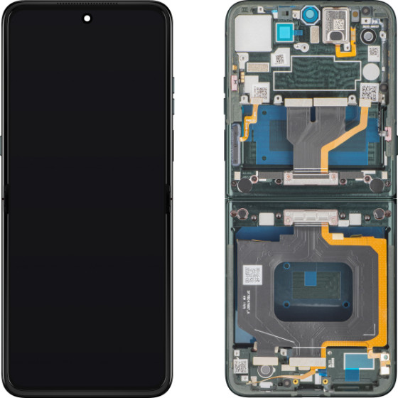 Motorola Lcd Display Module For Razr 60 Ultra, Sub Inner, Pantone Scarab - (5D68C30088, 5D68C29813)