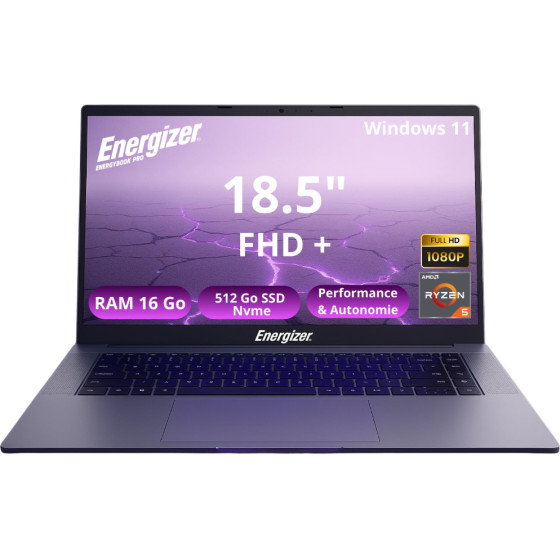 Energizer ������� ����������� Energybook 18.5'' Amd Ryzen 5 16GB/512GB Ssd Windows 11 Grey - (Energybook 18.5)