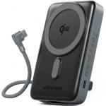 Vention 10000mAh Magnetic Wireless Power Bank (USB-C + USB-C/USB-C/Wireless) 35W Gray Led Display Type - (FKHH0)