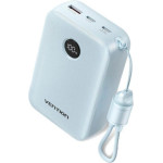 Vention 20000mAh Power Bank (USB-C + USB-C/USB-C/USB-A) With Built-In USB-C To USB-C Cable 22.5W Blue Led Display Universal Type - (FKBL0-C-TY)