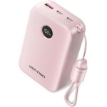 Vention 20000mAh Power Bank (USB-C + USB-C/USB-C/USB-A) With Built-In USB-C To USB-C Cable 22.5W Pink Led Display Universal Type - (FKBP0-C-TY)