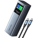 Vention 27000mAh Power Bank (USB-C + USB-C/USB-C/USB-A) 140W Gray Led Display Type - (FKEH0)